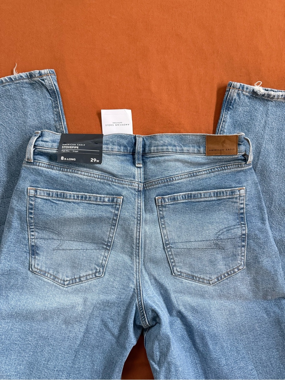 American Eagle Outfitters Light Blue Straight Leg Jeans